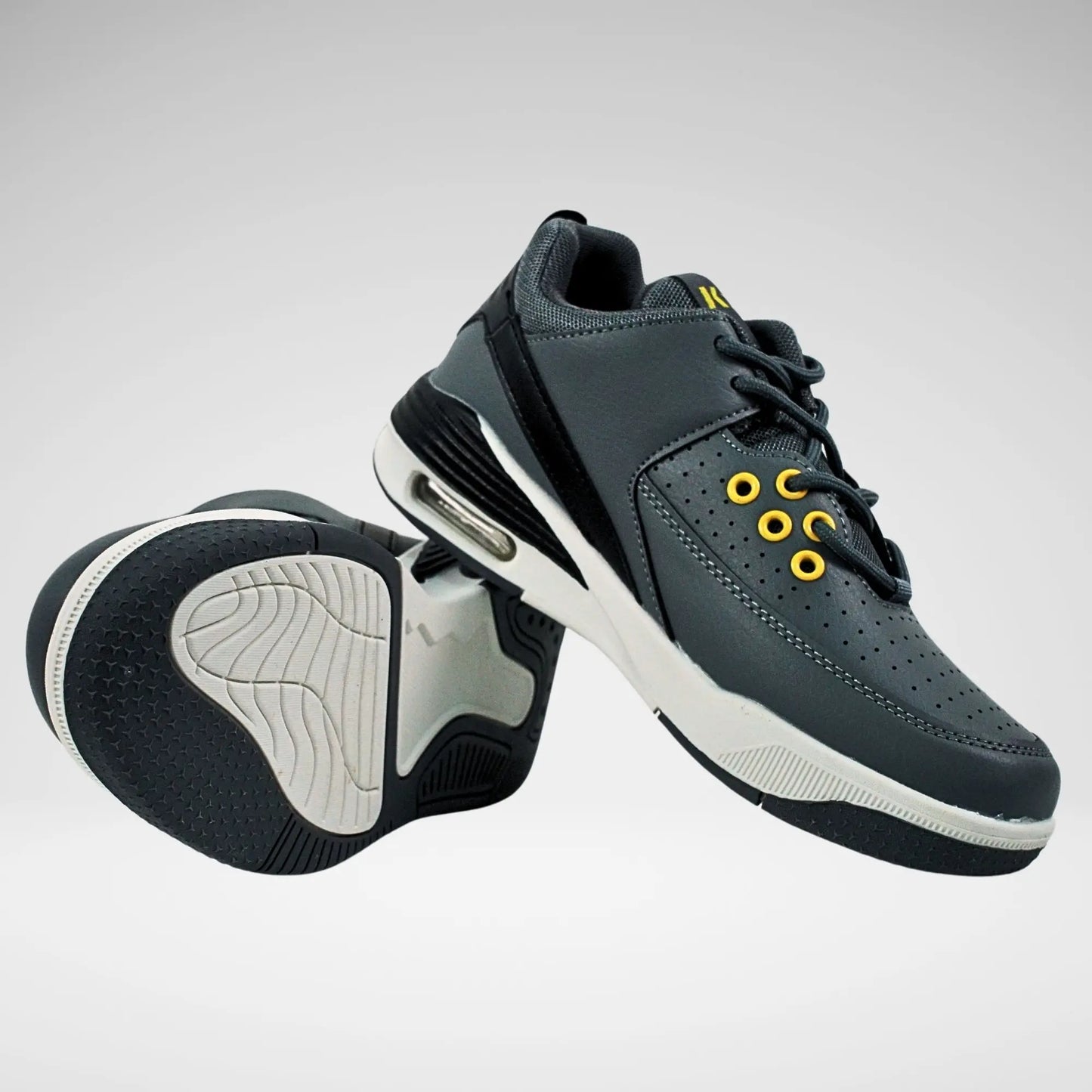 Kstar7 Bryant Boys Sneaker | Grey/Black/Yellow