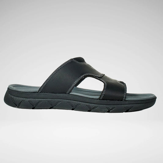 Bronx Midtown Leather Sandal | Black