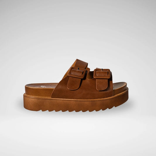 BUTTERFLY FEET LS5832 PATOS3 LADIES SANDALS - CHOCOLATE