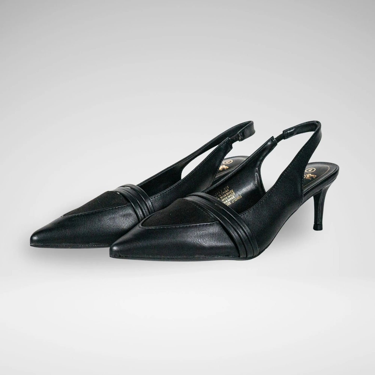 BUTTERFLYFEET LH7335 MEAGAN2 LADIES HEEL BLACK