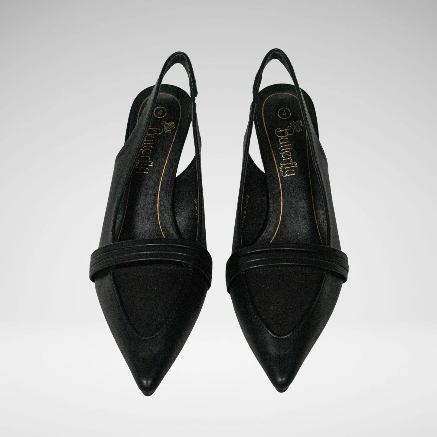 BUTTERFLYFEET LH7335 MEAGAN2 LADIES HEEL BLACK