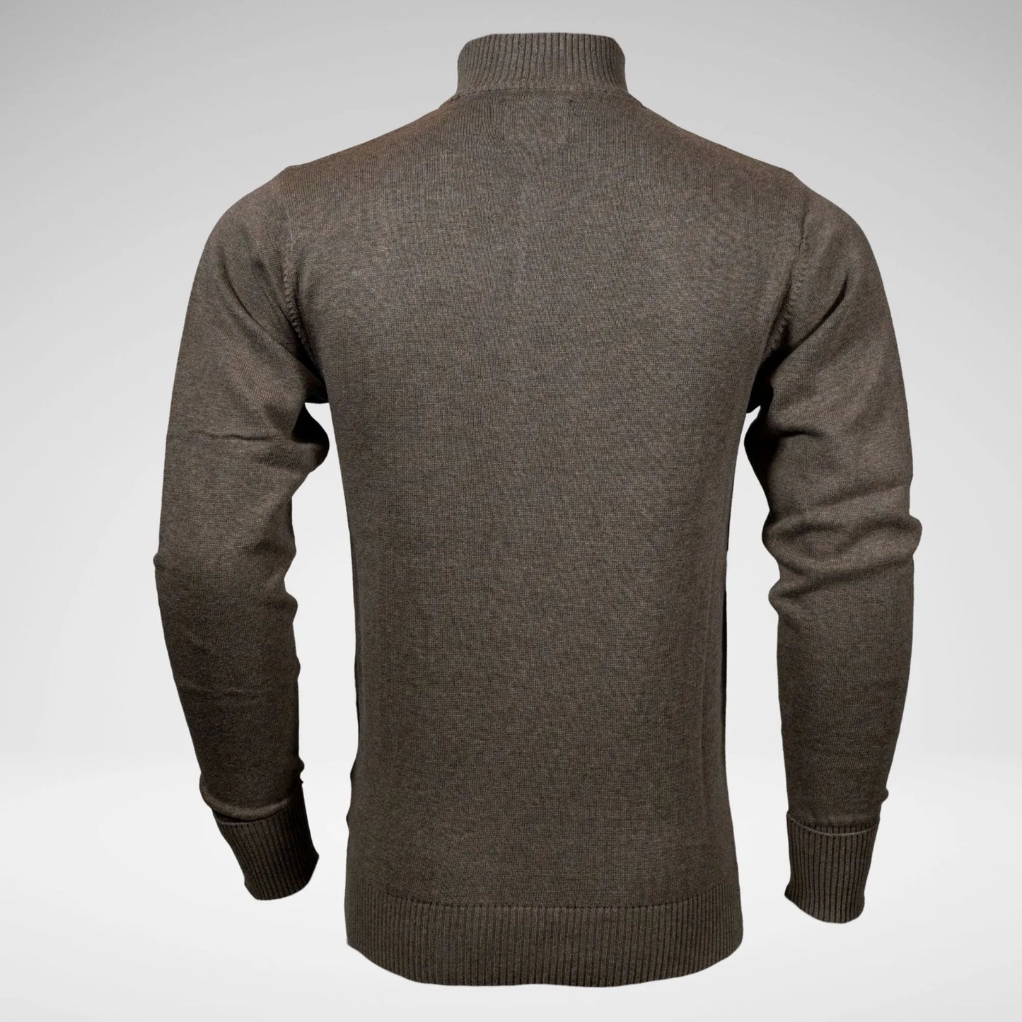 Carducci Bari Zip Quater Zip Jersey Chocolate