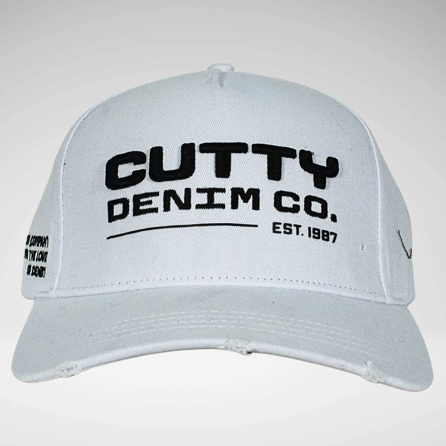 CUTTY CDUSTIN PEAK CAP WHITE