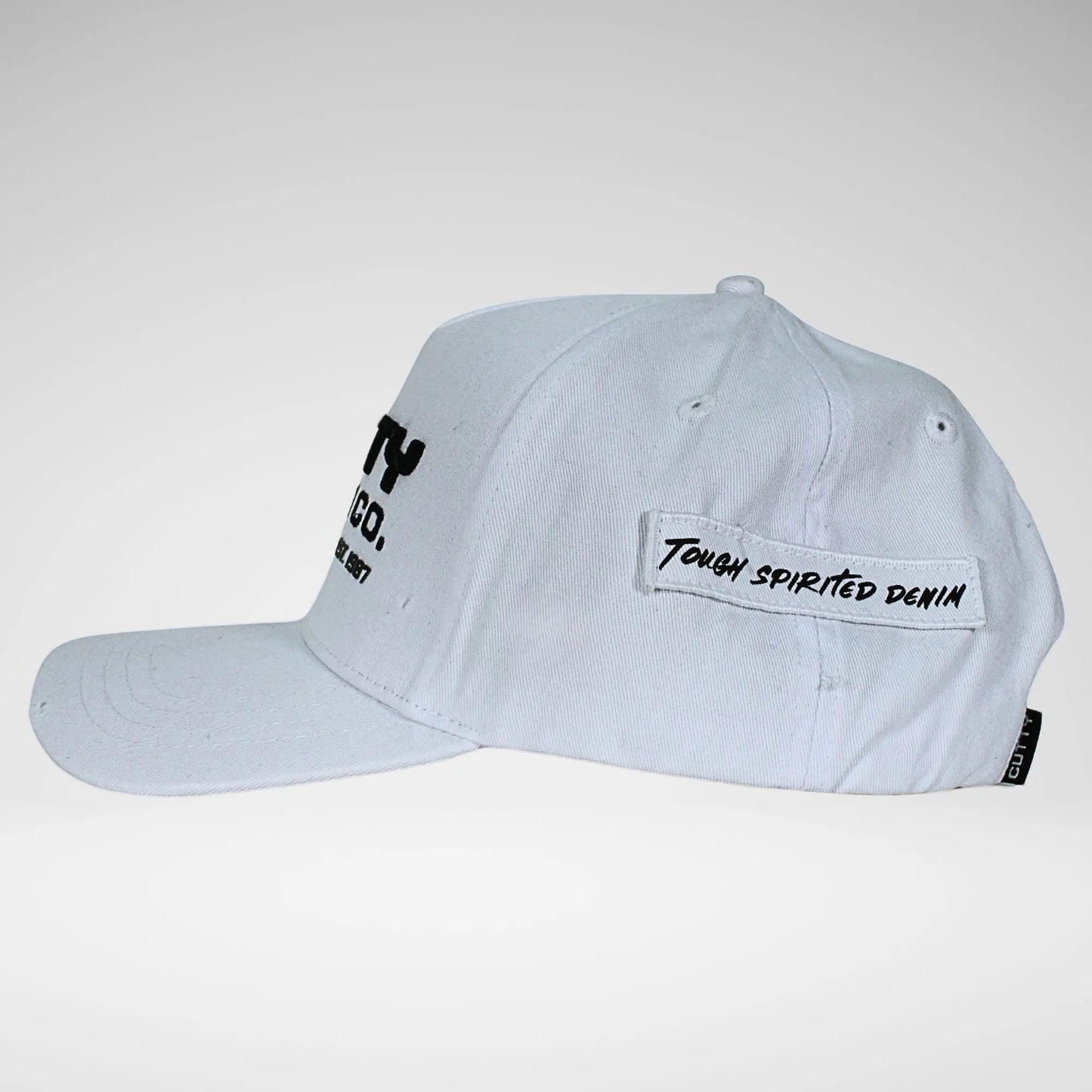 CUTTY CDUSTIN PEAK CAP WHITE