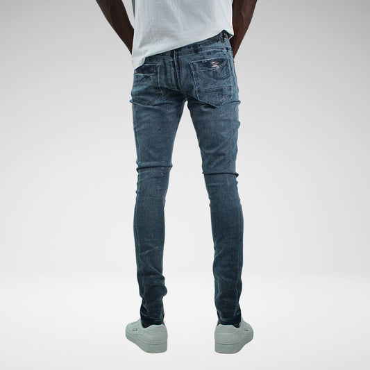 CUTTY PAXTON COATED DENIM JEANS|BLUE
