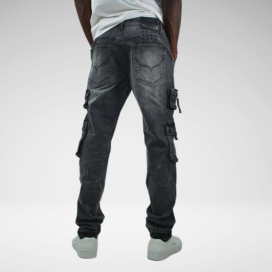 CUTTY BRONCO DENIM JEANS | BLACK