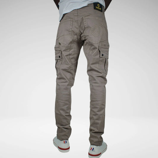 Gasoline Cotton Cargo Jeans | Stone