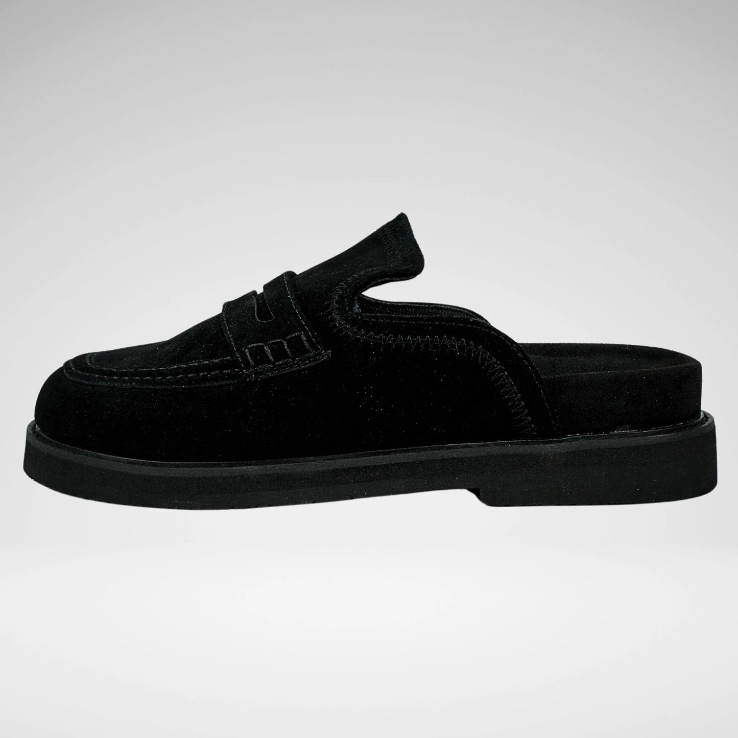 Jonathan D Maverick Suede Slipper | Black
