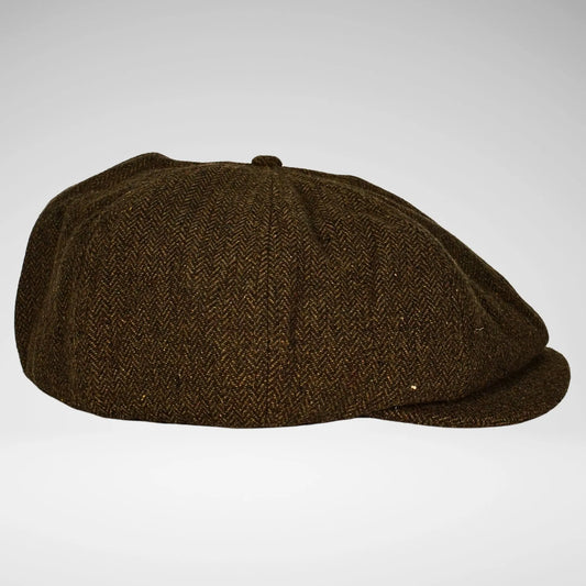 JONATHAN D FONTE NEWSBOY CAP BROWN
