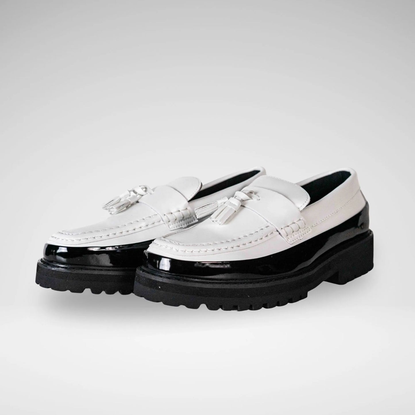 JONATHAN D JPAOLO PATENT LEATHER LOAFER M6830 Marble