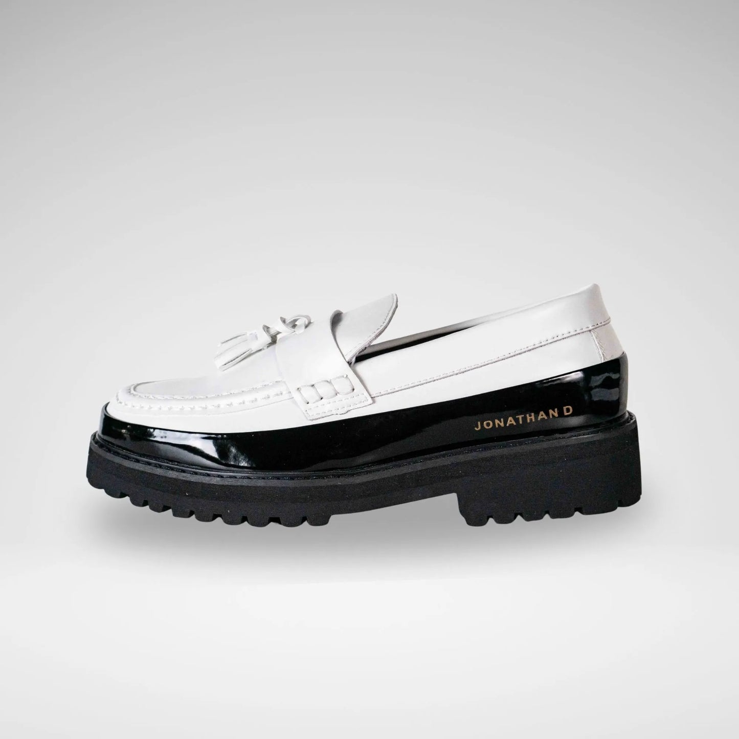 JONATHAN D JPAOLO PATENT LEATHER LOAFER M6830 Marble