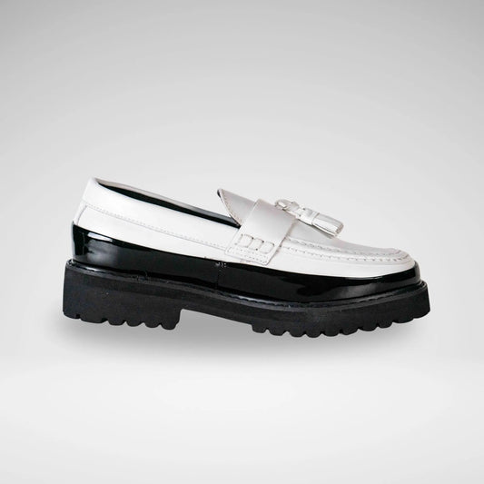 JONATHAN D JPAOLO PATENT LEATHER LOAFER M6830 Marble