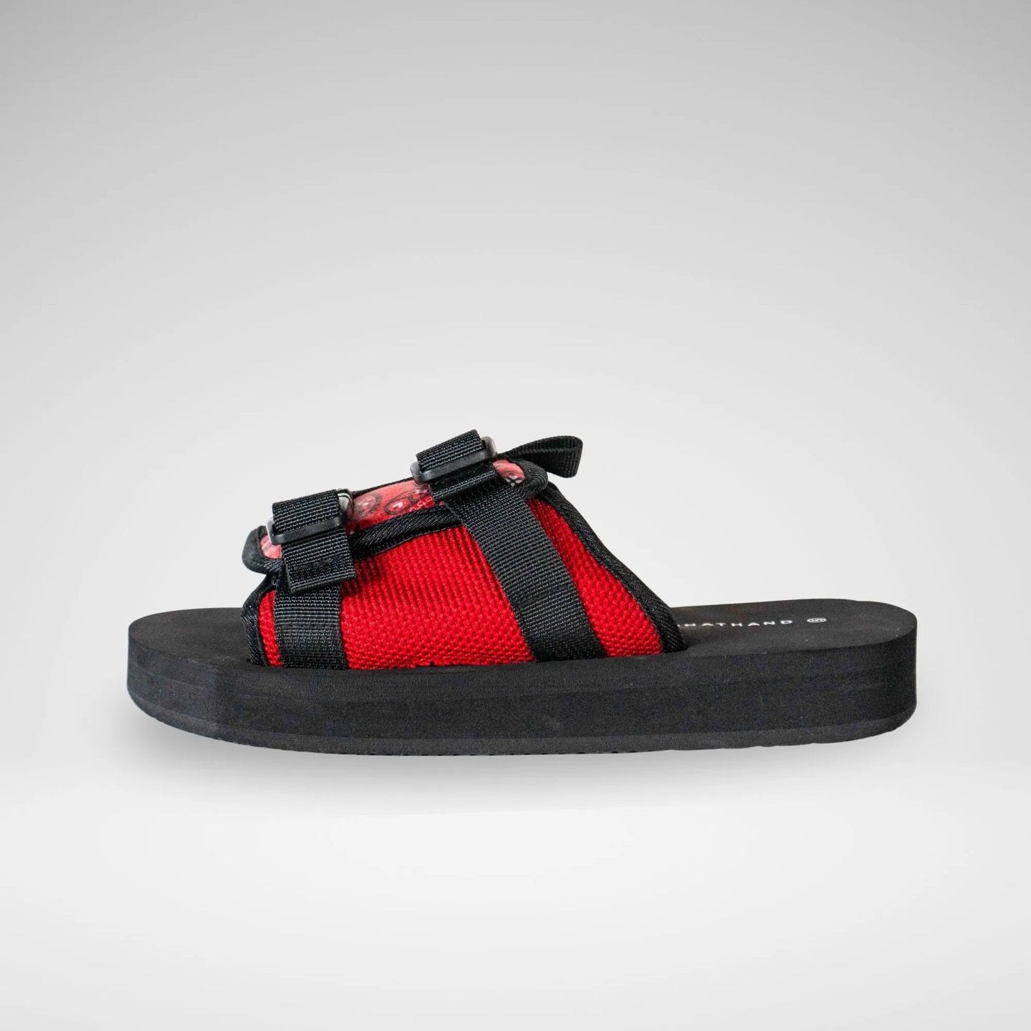 JONATHAN D MS6772 Jjack Buckle Sandal Blk/Red
