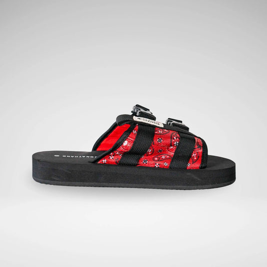 JONATHAN D MS6772 Jjack Buckle Sandal Blk/Red