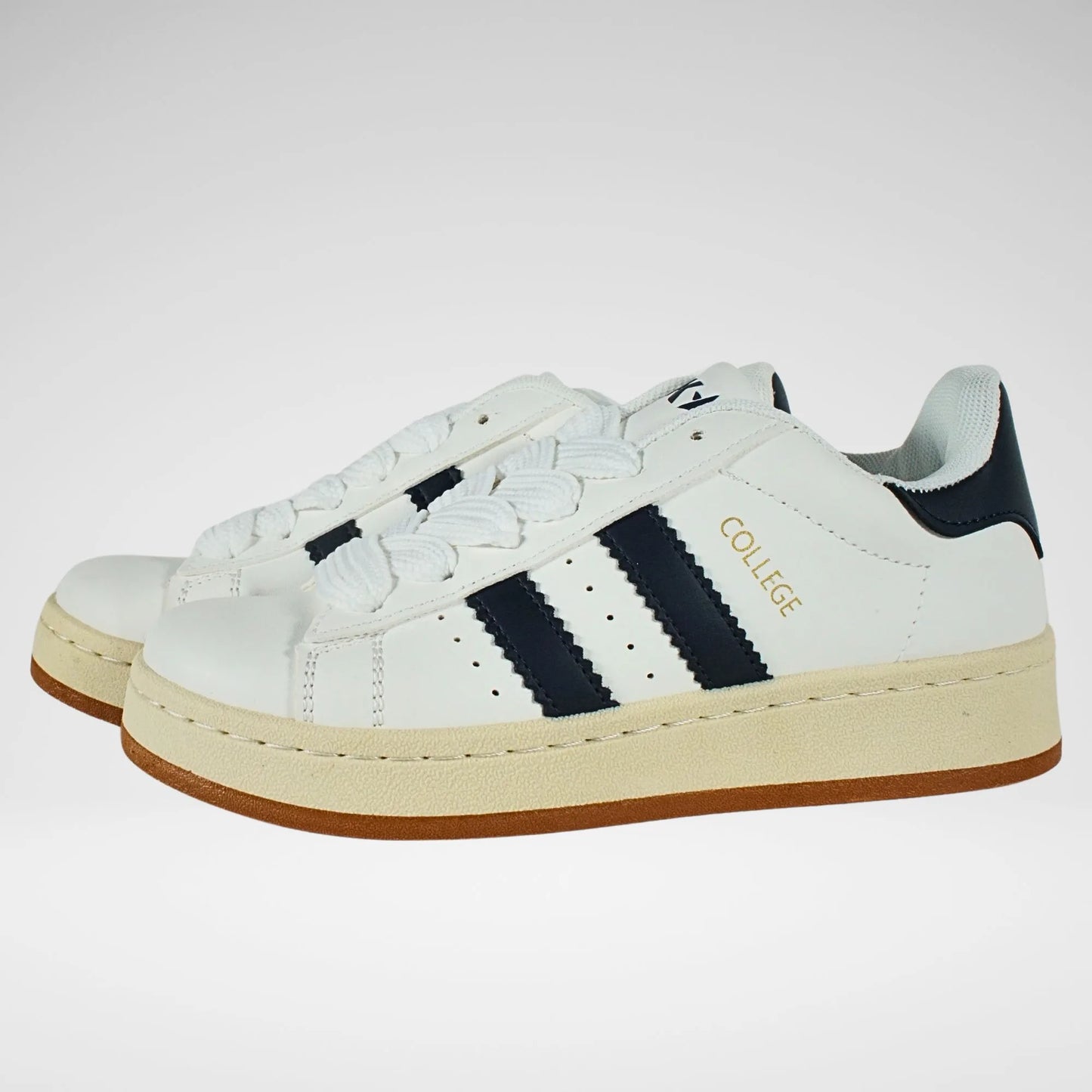 KStar7 College Boys Sneaker | White/Navy