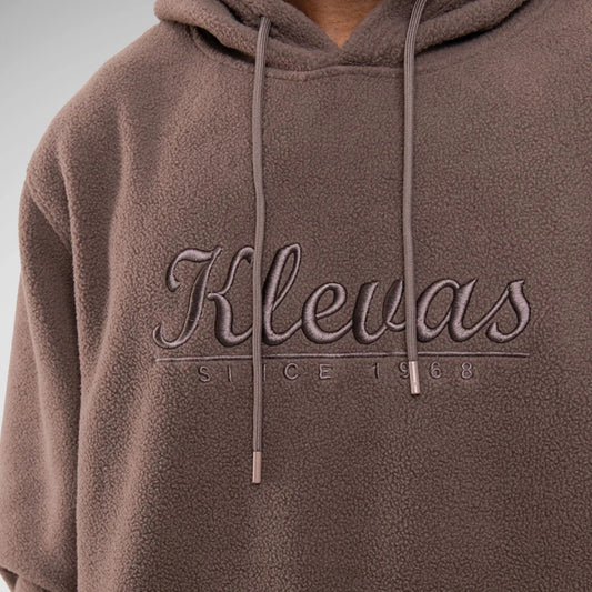 KSTAR7 COR-1245 ROONEY FLEECE HOODIE BROWN