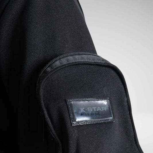 KSTAR7 COR-1613 BACKBONE HOODY BLACK