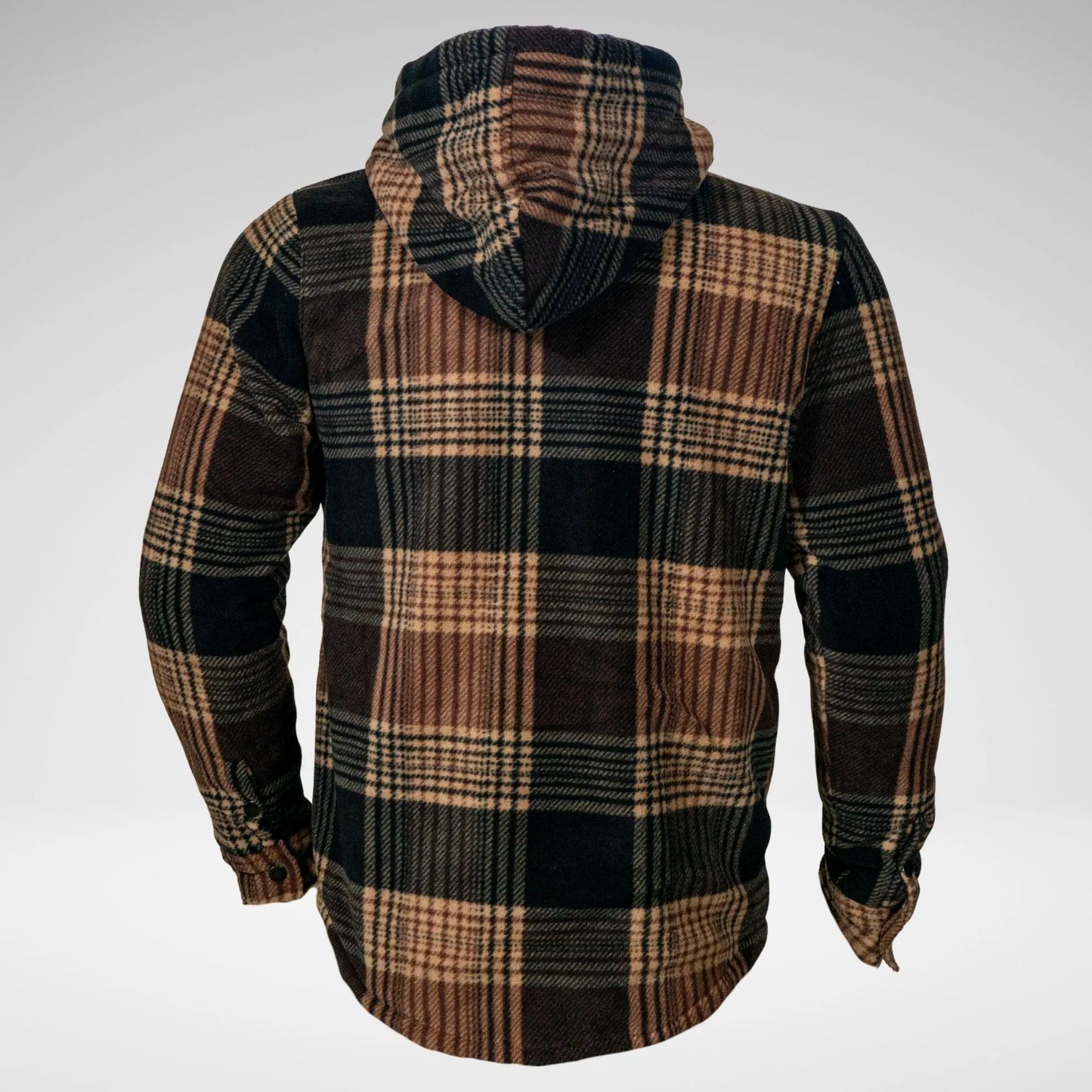 Kstar7 Cor 1166 Check Fleece Jacket Black Brown