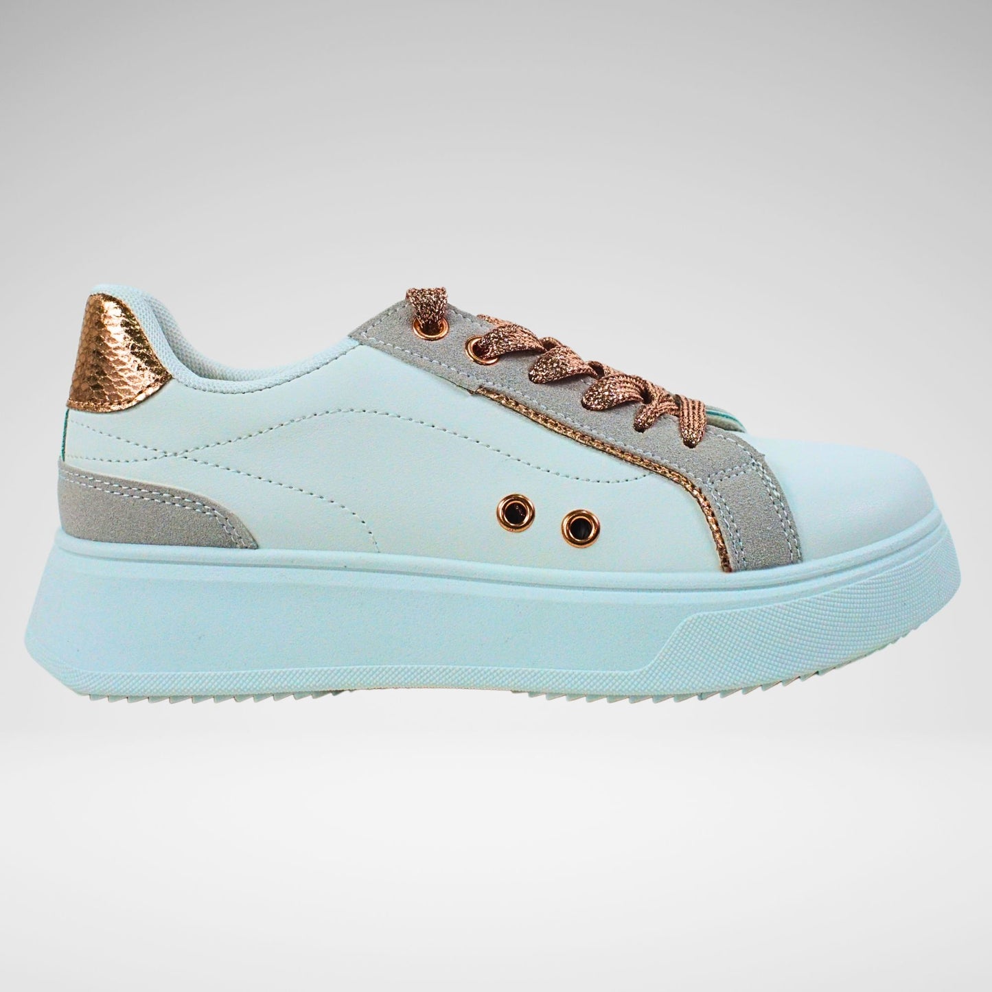 KStar7 Lizette Sneaker | White/Rosegold
