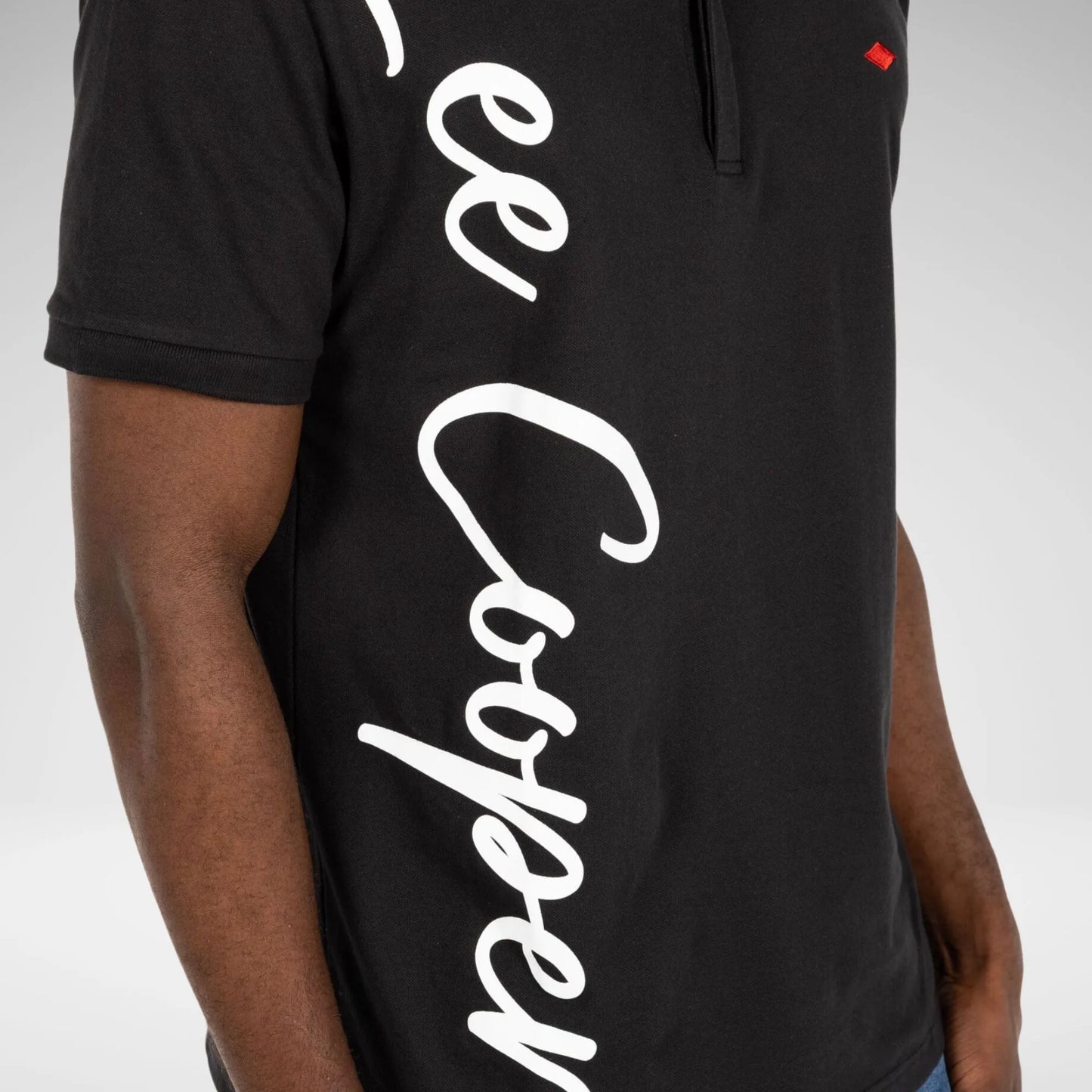 LEE COOPER - ODELL - MENS GOLFER T SHIRT - MTS2874 - BLACK - R289.99