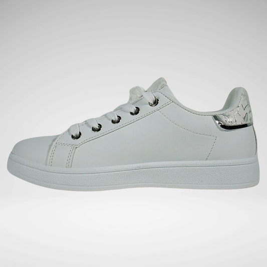 Pierre Cardin Retro Sneaker | White/Silver