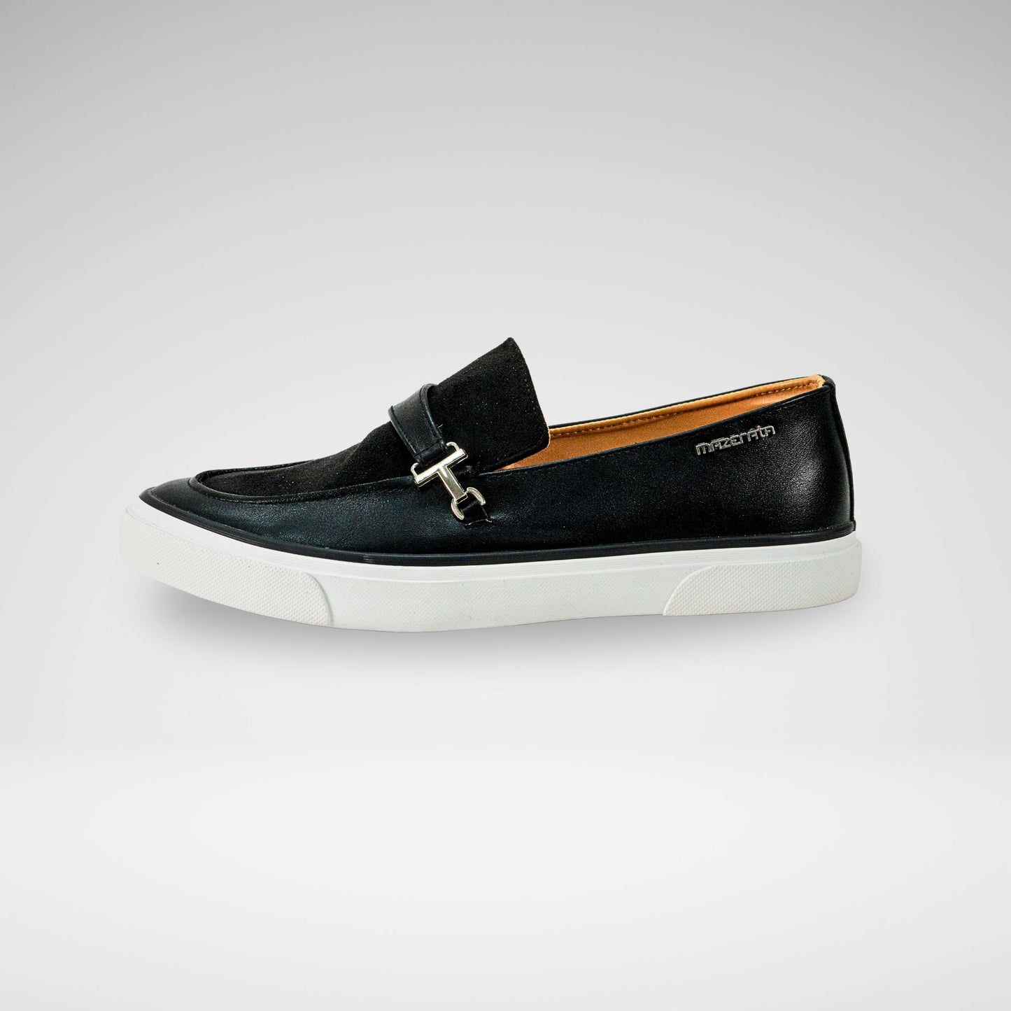 MAZERATA M6835 TINO2 FAUX NUBUCK SUEDE LOAFER BLACK