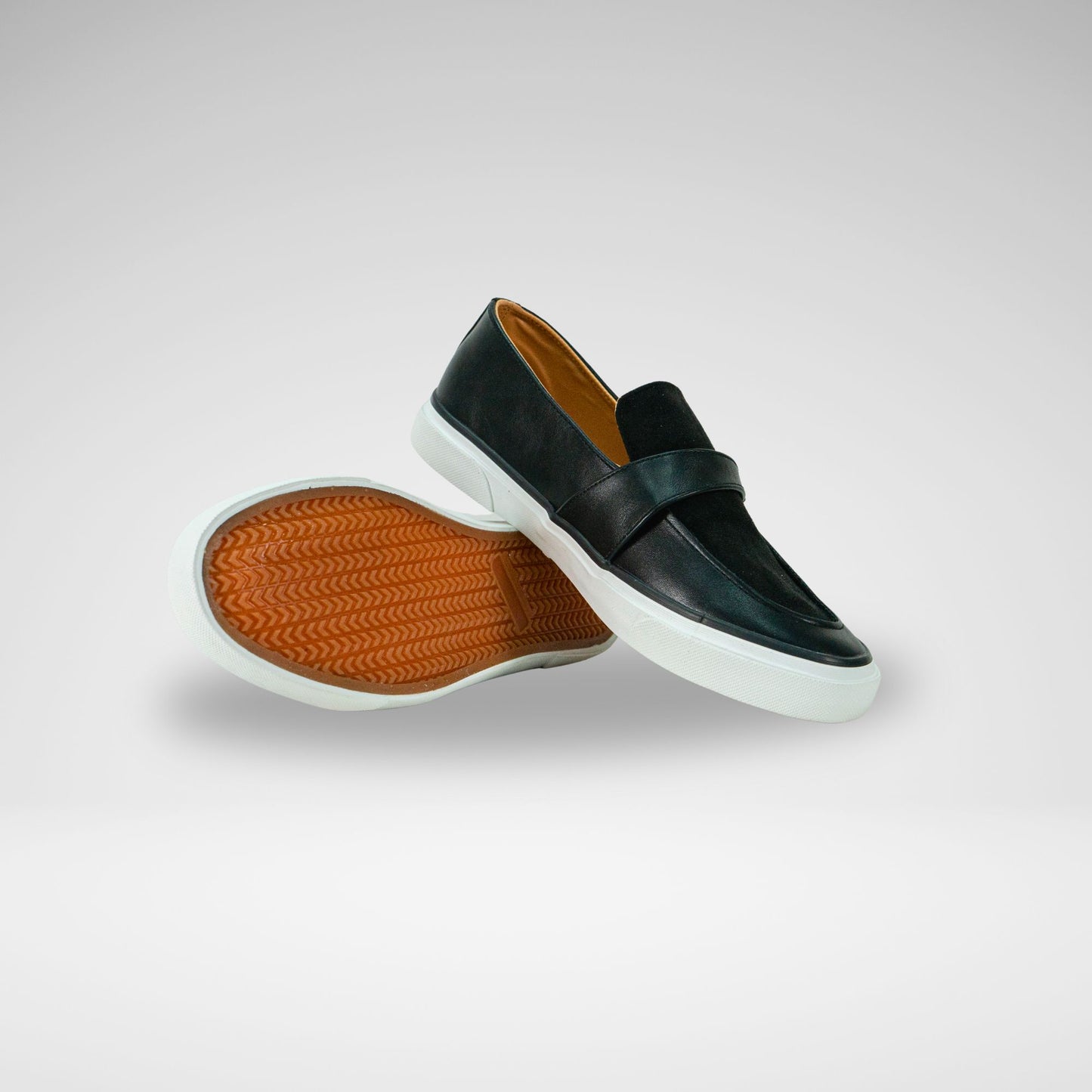 MAZERATA M6835 TINO2 FAUX NUBUCK SUEDE LOAFER BLACK