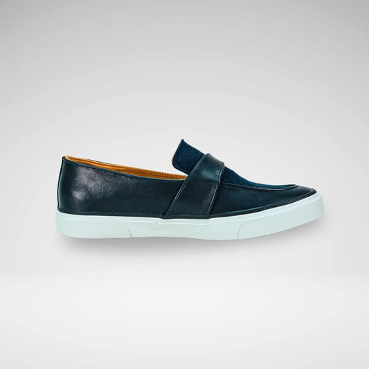MAZERATA M6835 TINO2 FAUX NUBUCK SUDED LOAFER NAVY