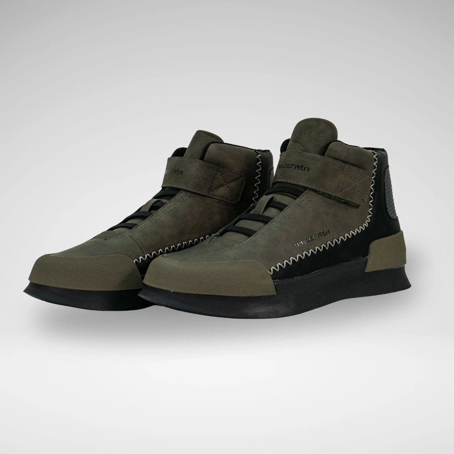 MAZERATA MCB7108 VAELNTINO1 FAUX NUBUCK CANVAS B OLIVE