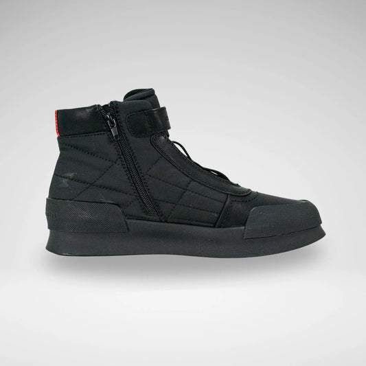 MAZERATA MCB7125 VAELNTINO31 PRINTED CANVA BOOT BLACK