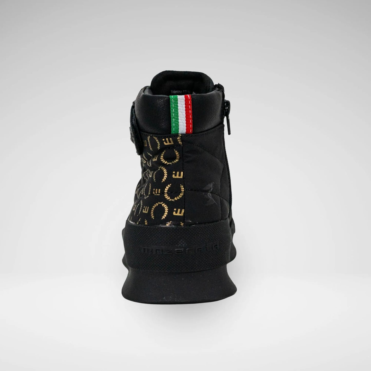 MAZERATA MCB7125 VAELNTINO31 PRINTED CANVA BOOT BLACK