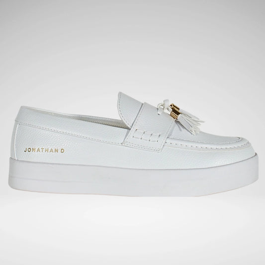 JONATHAN D TASSEL SHOE | WHITE
