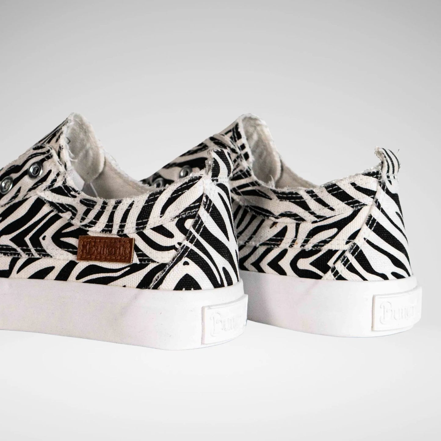 MISS BLACK LC41564001 Shore - 1 Canvas Zebra Blk/Wht 3 White