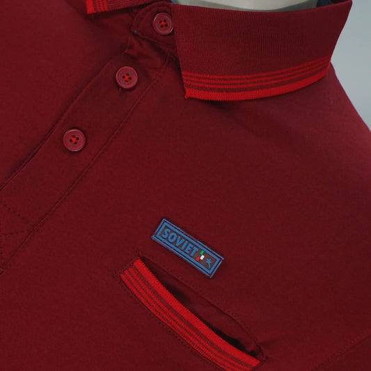 Soviet Sway Men's Golfer | Burgundy