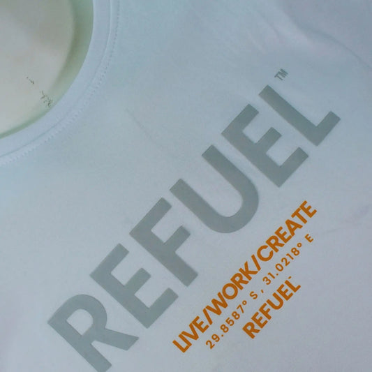 Refuel Men's T-Shirt | White