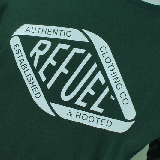 Refuel Men's T-Shirt | Bottle Green