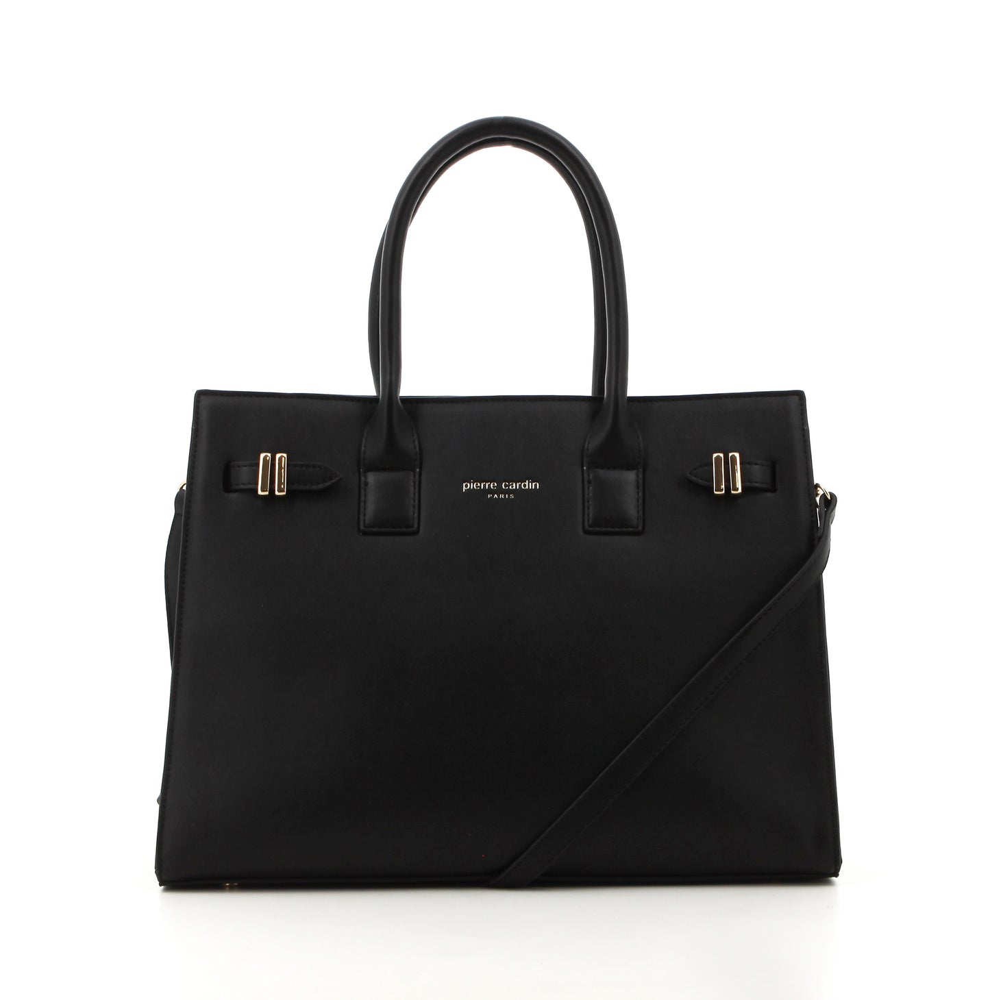 Pierre Cardin MARGAUX STRUCTURED SATCHEL BLACK A0 BLACK
