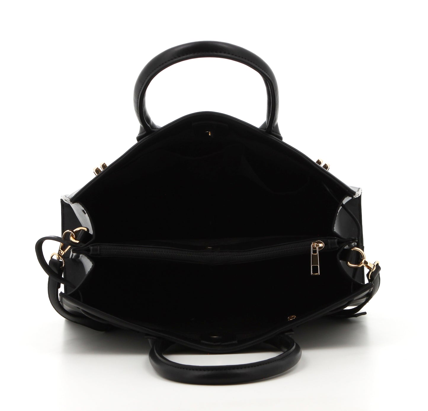 Pierre Cardin MARGAUX STRUCTURED SATCHEL BLACK A0 BLACK