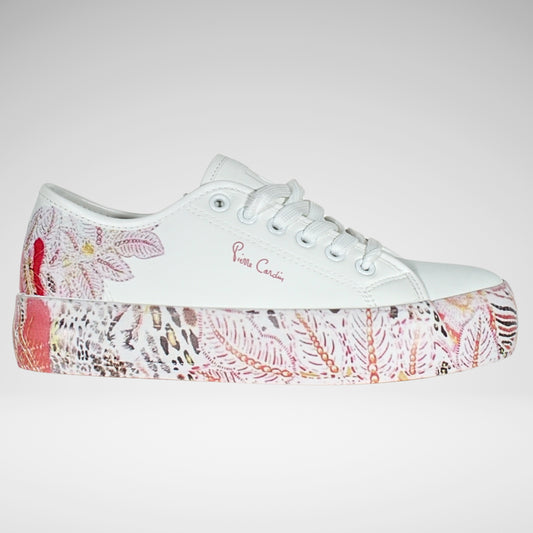 Pierre Cardin Jungle Sneaker | White Multi