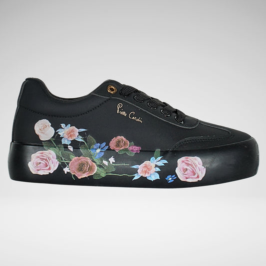 Pierre Cardin Bouquet Sneaker | Black Floral
