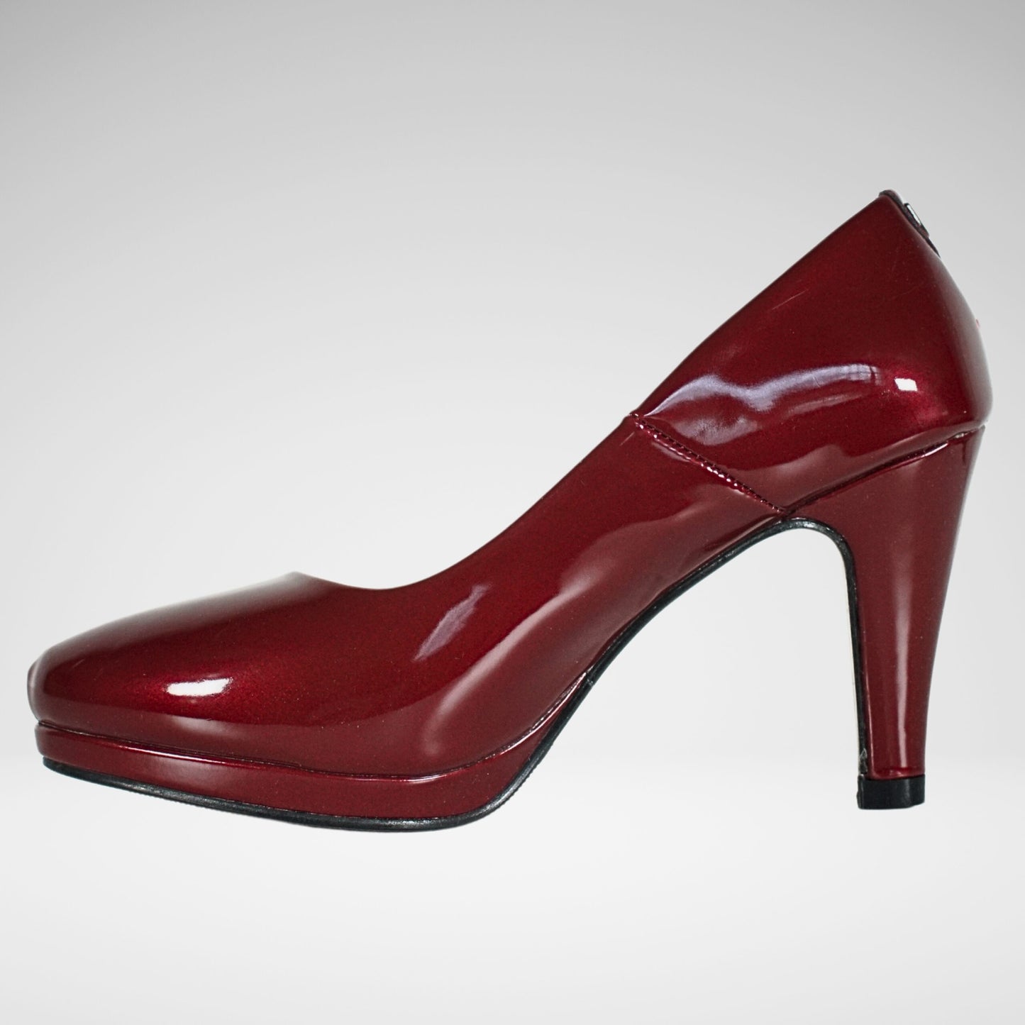 Pierre Cardin Liane Formal Patent High Heel Shoe | Bordeaux
