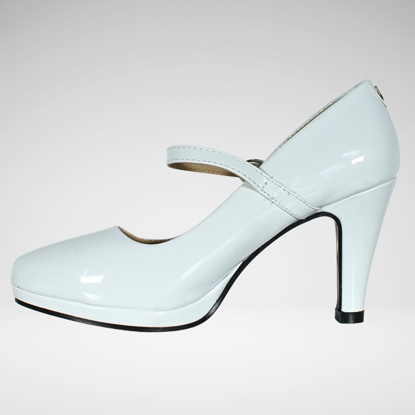 Pierre Cardin Liane Formal Patent High Heel Shoe | White