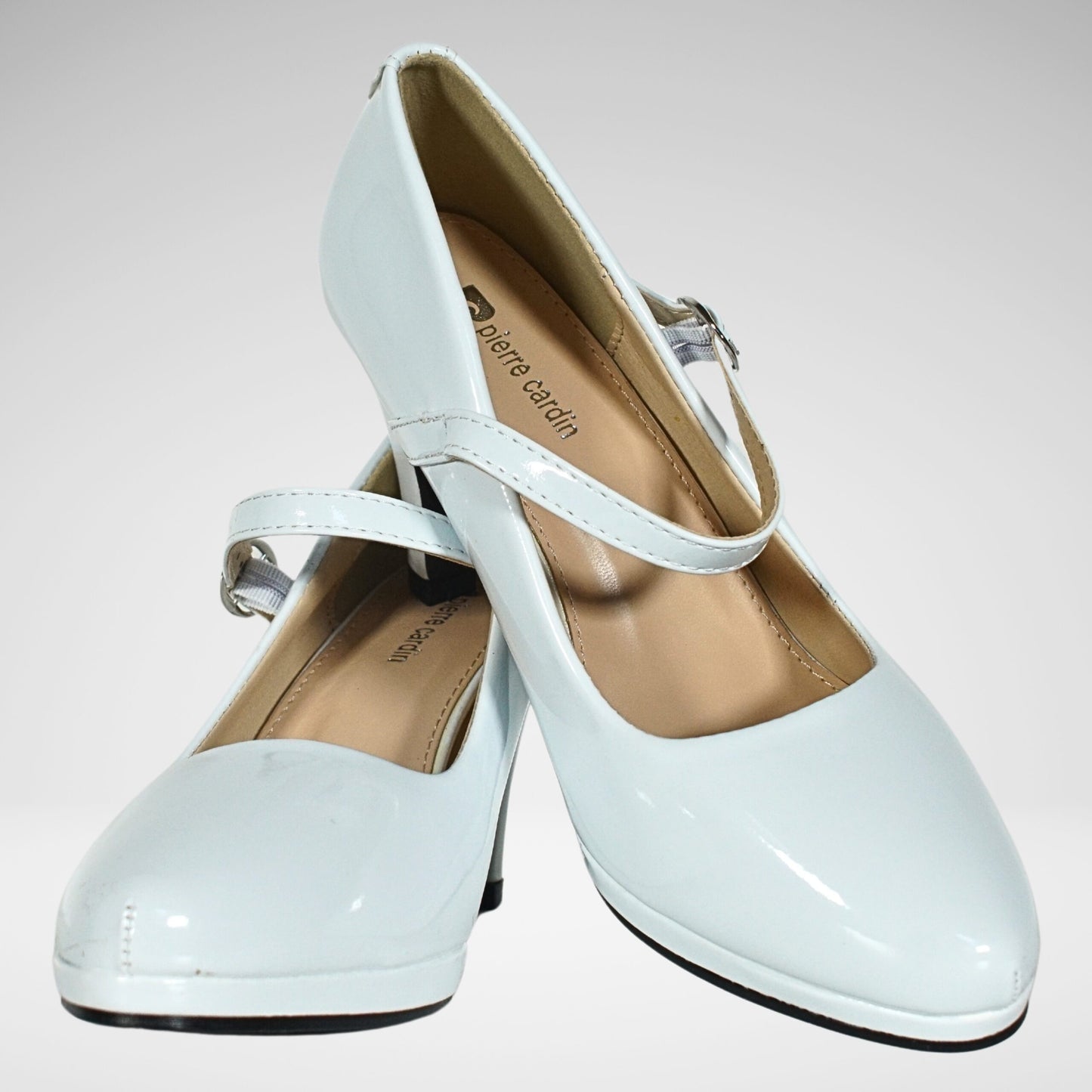 Pierre Cardin Liane Formal Patent High Heel Shoe | White