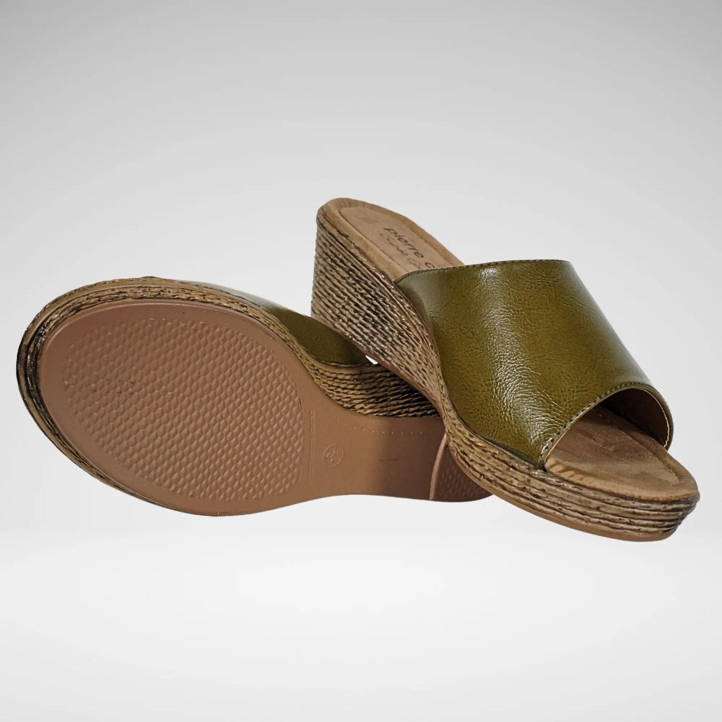 Pierre Cardin Elosie Ladies Sandal | Olive