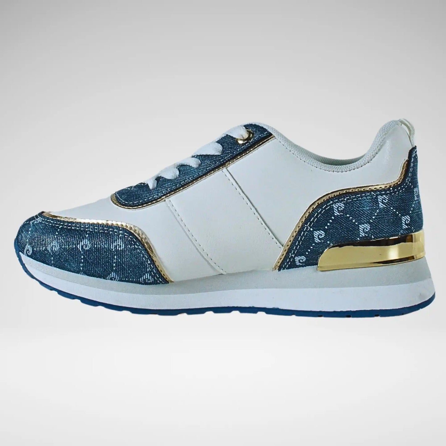 Pierre Cardin Cassis 4 Sneaker | White/Denim Blue