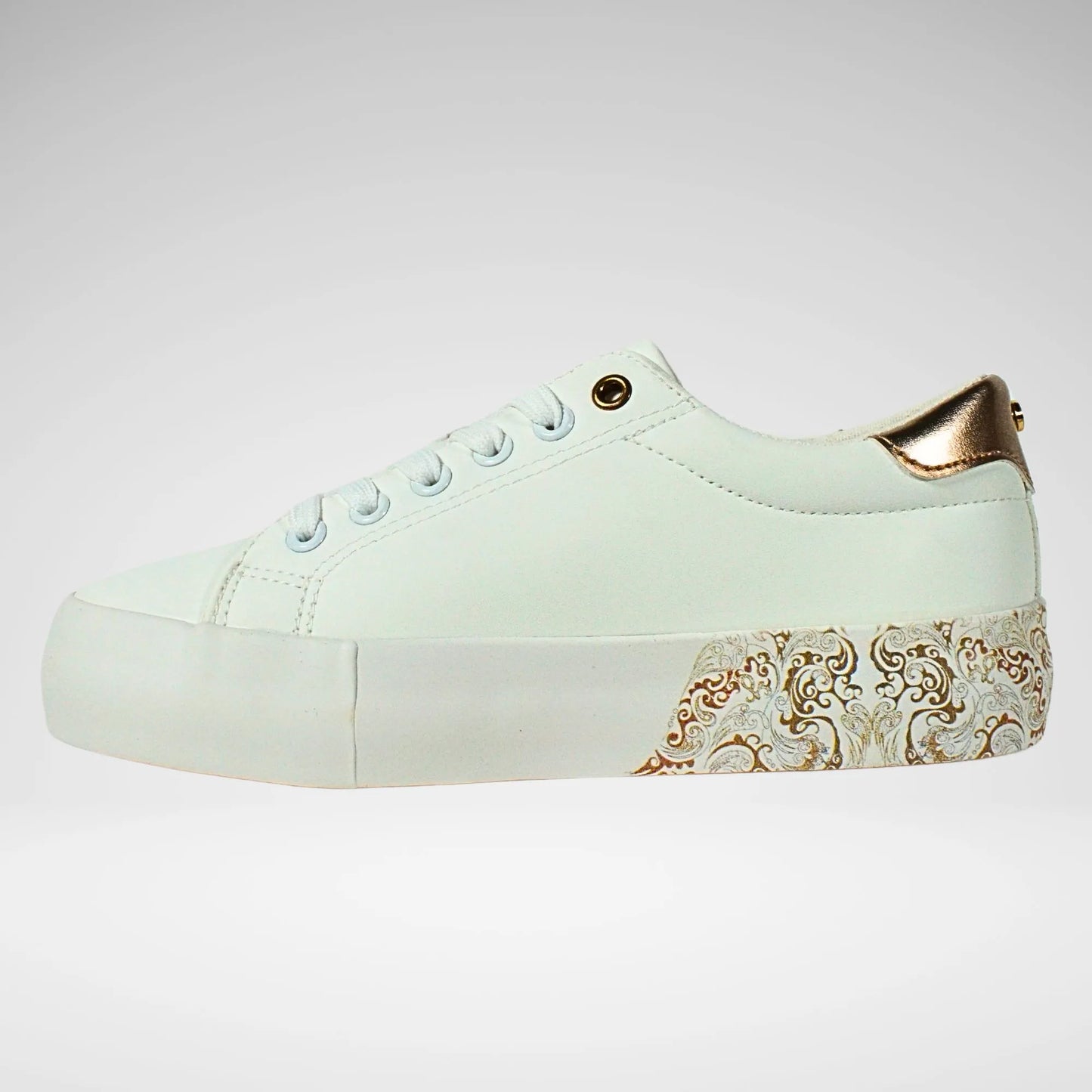 Pierre Cardin Paisley 2 Sneaker | White/Gold