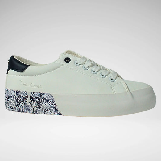 Pierre Cardin Paisley 2 Sneaker | White/Navy