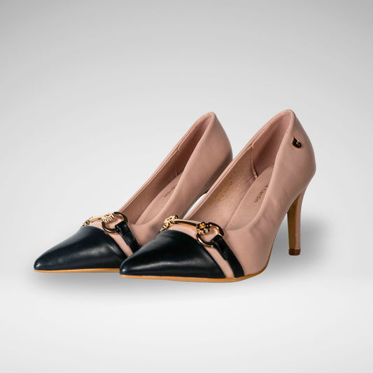 PIERRE CARDIN - MONTA HEEL - LH7338 - TAN/BLACK