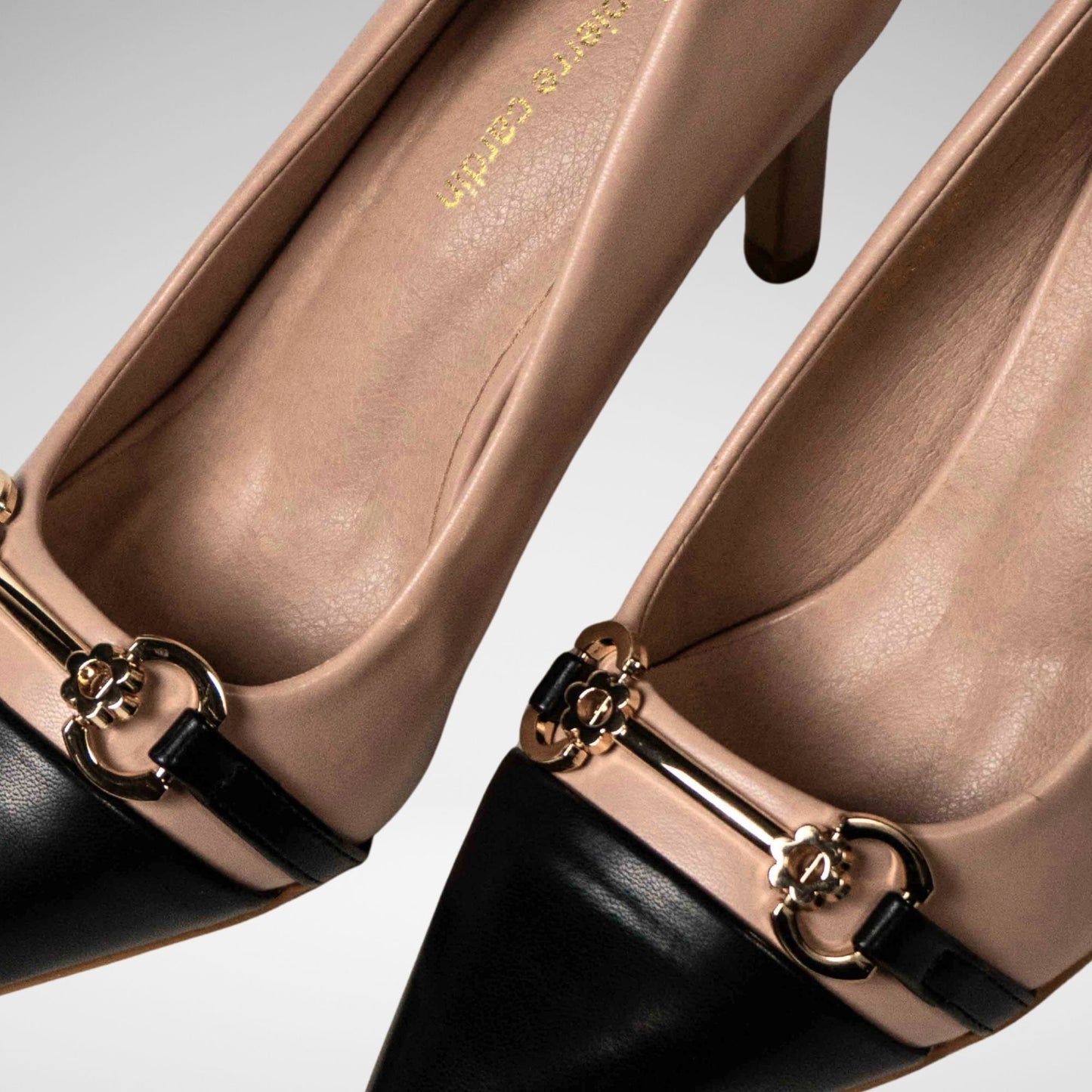 PIERRE CARDIN - MONTA HEEL - LH7338 - TAN/BLACK