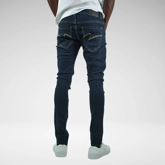 Refuel Waxed Coated Jeans | Jet Black